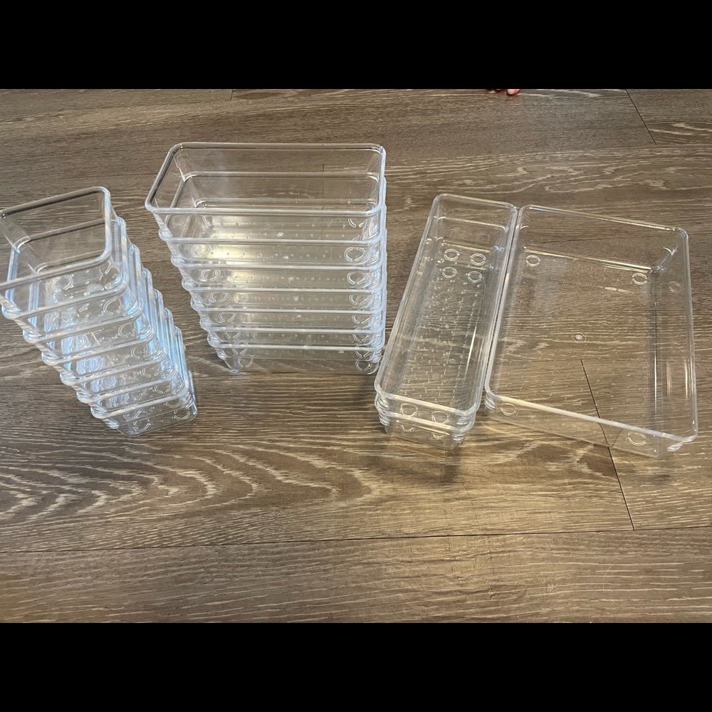 New/lightly used acrillic organizers